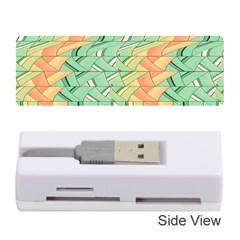 Emerald And Salmon Pattern Memory Card Reader (stick)  by linceazul