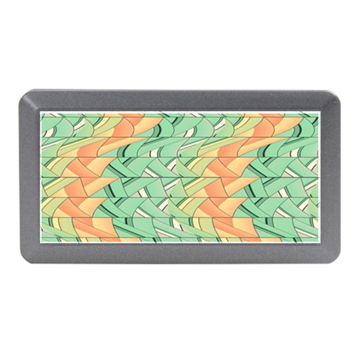 Emerald And Salmon Pattern Memory Card Reader (Mini)