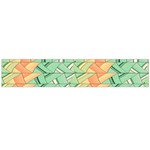 Emerald And Salmon Pattern Flano Scarf (Large)  Front