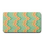 Emerald And Salmon Pattern Medium Bar Mats 16 x8.5  Bar Mat