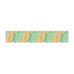 Emerald And Salmon Pattern Flano Scarf (mini) by linceazul