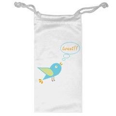 Cute Tweet Jewelry Bag by linceazul