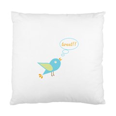 Cute Tweet Standard Cushion Case (one Side) by linceazul