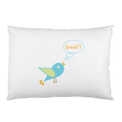 Cute Tweet Pillow Case by linceazul