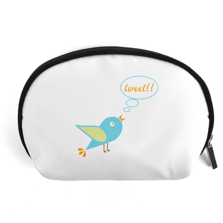 Cute Tweet Accessory Pouches (Large) 