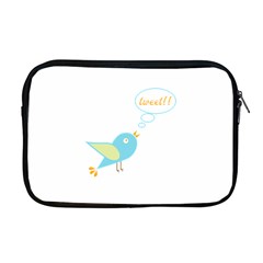 Cute Tweet Apple Macbook Pro 17  Zipper Case by linceazul