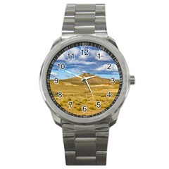 Patagonian Landscape Scene, Argentina Sport Metal Watch by dflcprints