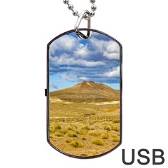 Patagonian Landscape Scene, Argentina Dog Tag Usb Flash (one Side) by dflcprints