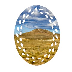 Patagonian Landscape Scene, Argentina Oval Filigree Ornament (two Sides) by dflcprints