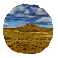 Patagonian Landscape Scene, Argentina Large 18  Premium Flano Round Cushions by dflcprints