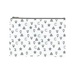 Witchcraft Symbols  Cosmetic Bag (large)  by Valentinaart