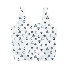 Witchcraft Symbols  Full Print Recycle Bags (m) 