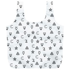 Witchcraft Symbols  Full Print Recycle Bags (l)  by Valentinaart