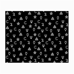 Witchcraft Symbols  Small Glasses Cloth (2-side) by Valentinaart