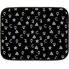 Witchcraft Symbols  Double Sided Fleece Blanket (mini)  by Valentinaart