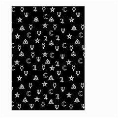 Witchcraft Symbols  Large Garden Flag (two Sides) by Valentinaart