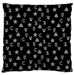 Witchcraft Symbols  Large Cushion Case (two Sides) by Valentinaart