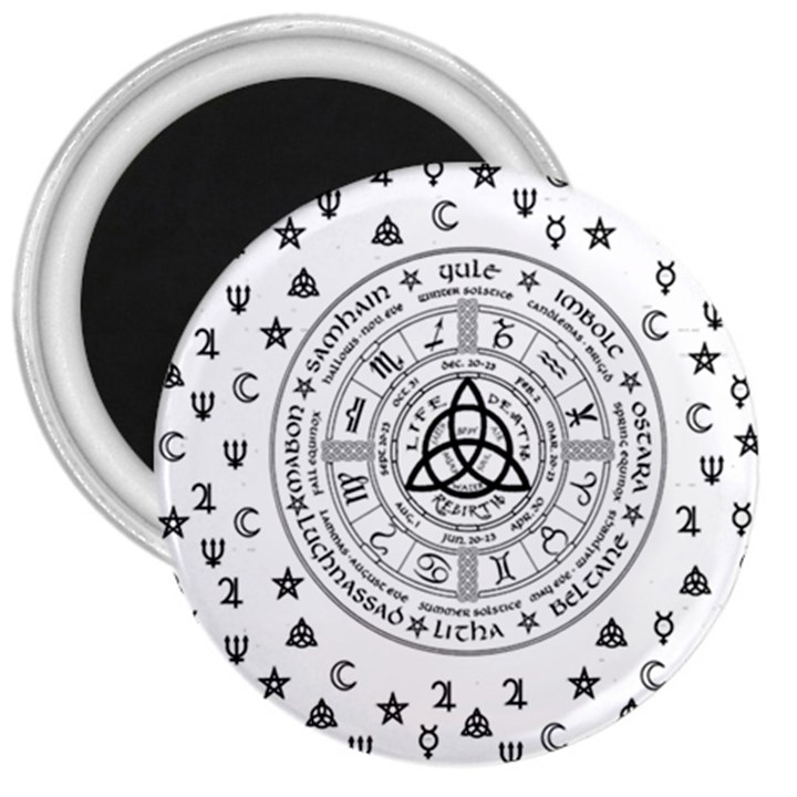 Witchcraft symbols  3  Magnets