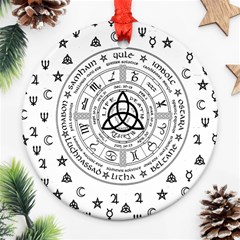 Witchcraft Symbols  Ornament (round) by Valentinaart