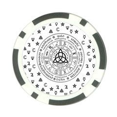 Witchcraft Symbols  Poker Chip Card Guard by Valentinaart