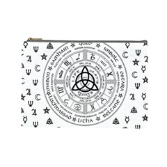 Witchcraft Symbols  Cosmetic Bag (large)  by Valentinaart