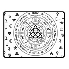 Witchcraft Symbols  Fleece Blanket (small) by Valentinaart