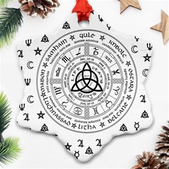 Witchcraft Symbols  Ornament (snowflake) by Valentinaart