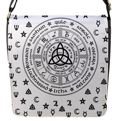 Witchcraft Symbols  Flap Messenger Bag (s) by Valentinaart