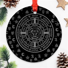 Witchcraft Symbols  Ornament (round) by Valentinaart