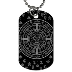 Witchcraft Symbols  Dog Tag (one Side) by Valentinaart