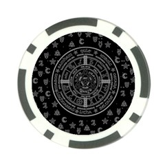 Witchcraft Symbols  Poker Chip Card Guard by Valentinaart