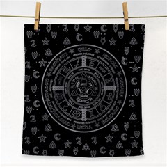 Witchcraft Symbols  Face Towel by Valentinaart