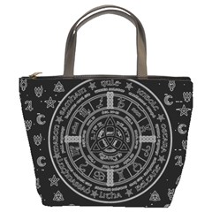 Witchcraft Symbols  Bucket Bags by Valentinaart