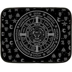 Witchcraft Symbols  Double Sided Fleece Blanket (mini)  by Valentinaart