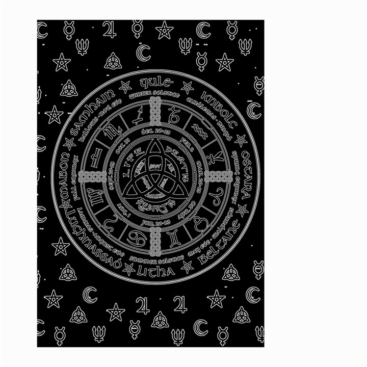 Witchcraft symbols  Small Garden Flag (Two Sides)