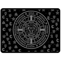 Witchcraft Symbols  Double Sided Fleece Blanket (large)  by Valentinaart