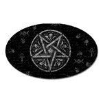 Witchcraft symbols  Oval Magnet Front