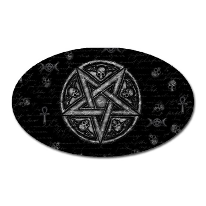 Witchcraft symbols  Oval Magnet