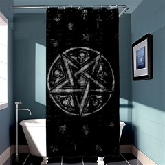 Witchcraft Symbols  Shower Curtain 36  X 72  (stall)  by Valentinaart