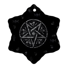 Witchcraft Symbols  Ornament (snowflake) by Valentinaart