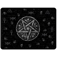 Witchcraft Symbols  Double Sided Fleece Blanket (large)  by Valentinaart