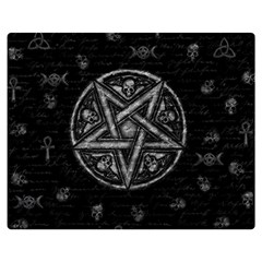 Witchcraft Symbols  Double Sided Flano Blanket (medium)  by Valentinaart