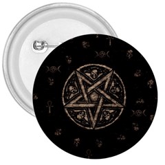 Witchcraft Symbols  3  Buttons by Valentinaart