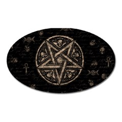 Witchcraft Symbols  Oval Magnet by Valentinaart