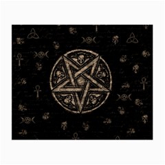 Witchcraft Symbols  Small Glasses Cloth (2-side) by Valentinaart