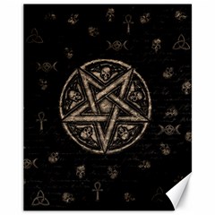 Witchcraft Symbols  Canvas 11  X 14   by Valentinaart