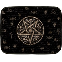 Witchcraft Symbols  Double Sided Fleece Blanket (mini)  by Valentinaart