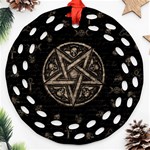 Witchcraft symbols  Round Filigree Ornament (Two Sides) Front