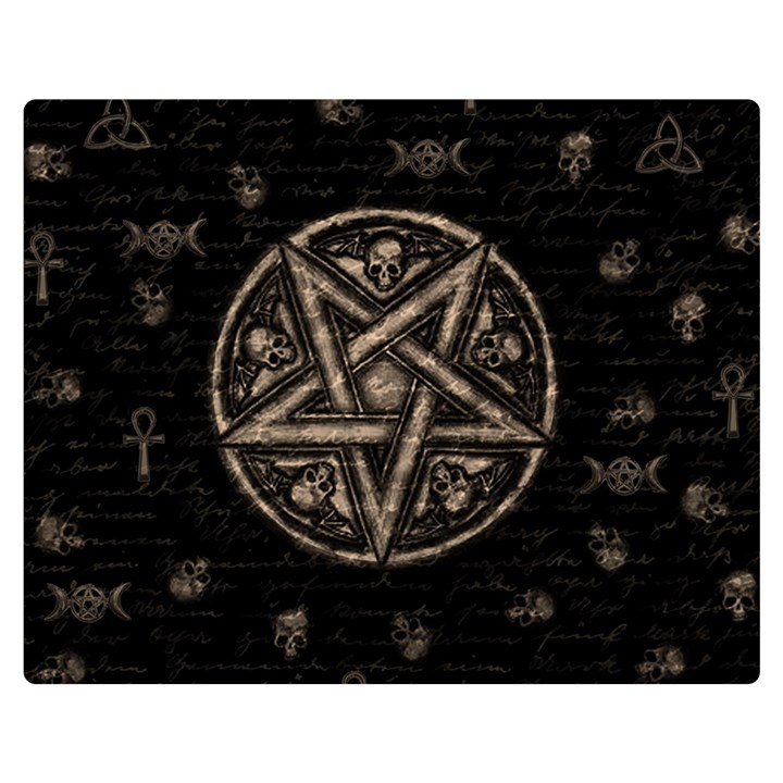 Witchcraft symbols  Double Sided Flano Blanket (Medium) 