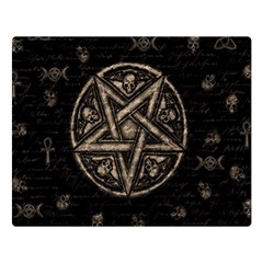 Witchcraft Symbols  Double Sided Flano Blanket (large)  by Valentinaart